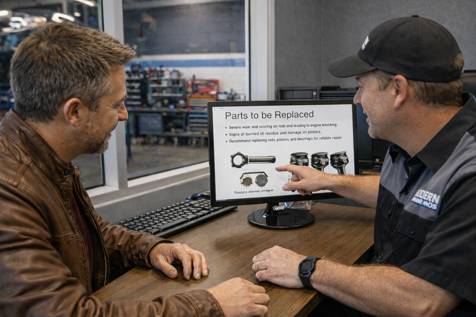 Measuring engine tolerances